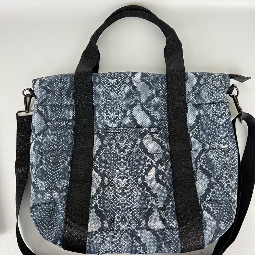 Haute Shore Jaime Blue Python Puffer Tote Crossbo… - image 4